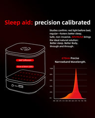 ARVINUSA red light lamp with touch control easy one-handed operation.