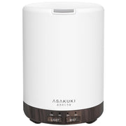 ASAKUKI 300ml diffuser top view with mist and LED glow for ambience.