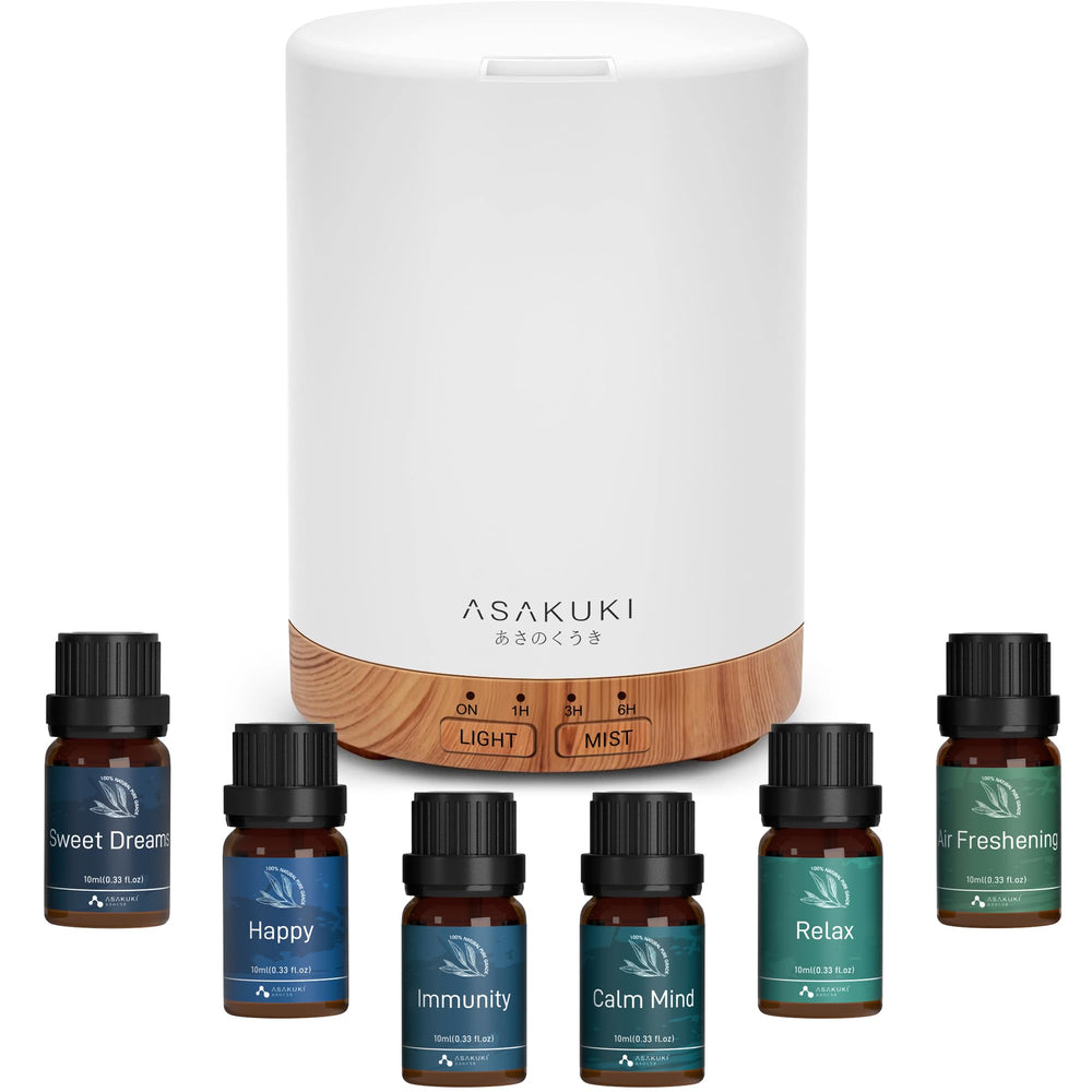 ASAKUKI diffuser 300ml brown with gentle humidity and ambience