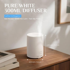 ASAKUKI diffuser displaying seven LED colors for ambient lighting