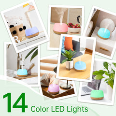 ASAKUKI diffuser remote control for convenient light and mist settings.