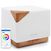 ASAKUKI smart diffuser setup demonstrates quick Wi-Fi connection for hands-free control.