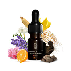 Asanté Labs Tranquility amber glass bottle preserves potency for sleep-support.