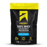 Ascent Unflavored Native Whey bottle for quick, customizable protein servings