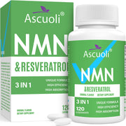 Ascuoli Sublingual NMN bottle for daily NAD support and energy.