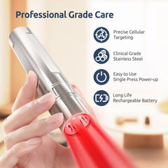 A SmallGoal infrared wand in shoulder use shows targeted relief possibilities.