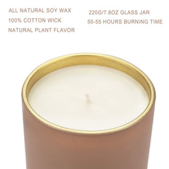ASOEOSA cotton scented candle top notes bergamot citrus