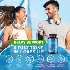 ASSR Triple Magnesium Complex ingredients panel: glycinate, malate, citrate