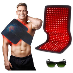 Astarexin red light pad applied to full back for targeted therapy