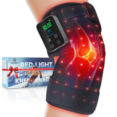 Astarexin red light knee brace front view for targeted joint comfort