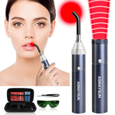 Aswaysun infrared therapy face: gentle red light for facial rejuvenation and skin conditioning.
