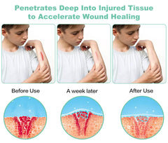 Aswaysun handheld design close-up showing portable convenience for on-the-go relief.