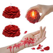 ATGxuxin peony flower candles wine red for romantic date night ambiance