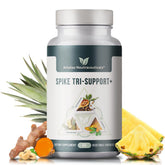 Athelas Spike Tri-Support+ bottle with nattokinase label supports daily wellness.