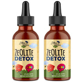 Atherionyxora Zeolite Detox for Kids bottle highlighting a gentle daily drops routine.