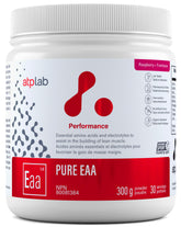 ATP LAB Pure EAA Powder raspberry canister supports active recovery after workouts.