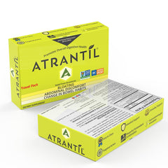 Atrantil Travel Pack sachet close-up highlighting individual servings for travel.