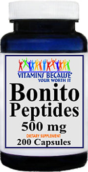 ATROFY Bonito Peptides bottle with 200 capsules, potential support for healthy blood profile.