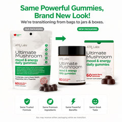 ATRx Labs gummies ingredients cordyceps and lion's mane support focus and mental clarity