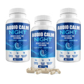 Audio Calm Night bottle front view showing non-habit forming sleep support