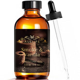Auelife Smoke and Vanilla bottle shown for versatile diffuser use and home fragrance