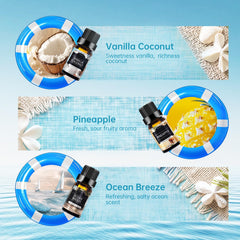 Auelife Summer Set pineapple-diffuser scene highlighting refreshing, uplifting aroma.