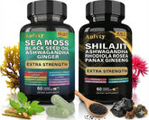 Auivty Sea Moss Complex bottle with 120 vegan capsules for daily vitality.