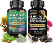 Auivty Sea Moss Complex bottle with 120 vegan capsules for daily vitality.