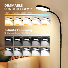 Aulaidik Light Therapy Lamp remote-control enables convenient operation from anywhere.