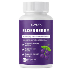 Aultink Elvera elderberry softcaps bottle highlighting immune-support formula