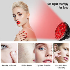Aumtrly red light therapy lamp designed for facial sessions at home.