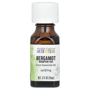 Aura Cacia bergamot oil bottle for a bright diffuser aroma and refreshing home scent