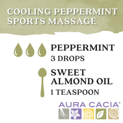 Aura Cacia tea tree bottle supports purifying blends and refreshing diffusions.