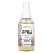 Aura Cacia Patchouli Sweet Orange Aromatherapy Mist bottle-front showing earthy and citrus notes