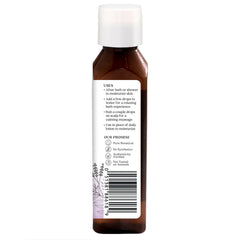 Aura Cacia Relaxing Lavender oil texture suggests silky glide for massage.