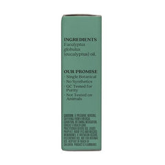 Aura Cacia eucalyptus oil shown for blending with carrier oils, supporting energizing body care rituals.