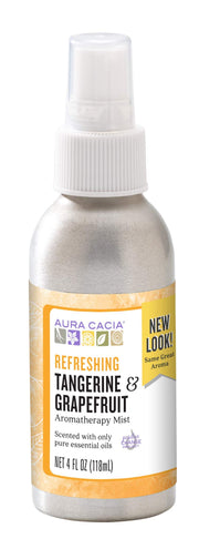 Aura Cacia Tangerine Grapefruit Mist bottle for refreshing room use