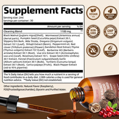 AURACORT wormwood and black walnut drops aid daily detox routines.