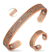 Auramag copper bracelet with twelve magnets offers potential joint comfort and circulation support