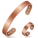 Auramag copper bracelet with eight magnets for durable daily wear.