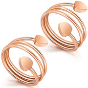 Auramag copper ring for women with rose gold finish, ideal for daily wear.