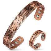 Auramag cross-design bracelet for elegant daily wear.