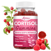 Auranic Cortisol Detox Gummies jar with berry flavor for daily balance.
