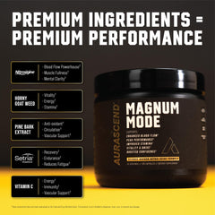 Aurascend Magnum Mode capsules pack ready for daily performance.