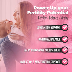 Fertili-T Female label detail showing natural, preservative-free formula