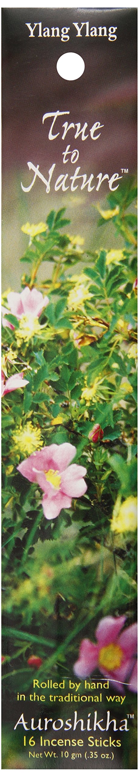 Auroshikha Ylang Ylang incense front pack ready for home use, inviting ambience.