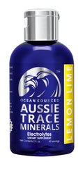 Aussie Trace Minerals Lemon Lime Drops bottle pour for quick hydration on the go.