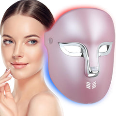 Auxoliev red light therapy mask front view for at-home skin rejuvenation