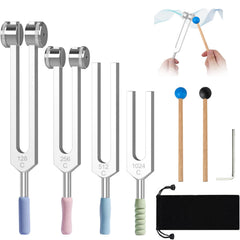 Auxruen tuning forks 128 Hz calm frequency in action