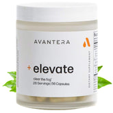 Avantera Elevate bottle front showing premium packaging for daily focus